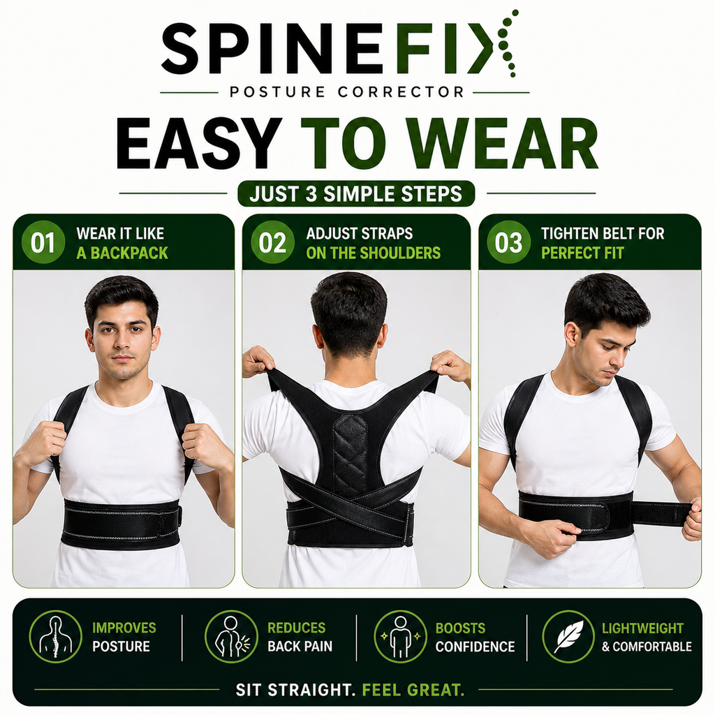 Posture Corrector Belt for Men & Women | Back Support for Pain Relief & Confidence