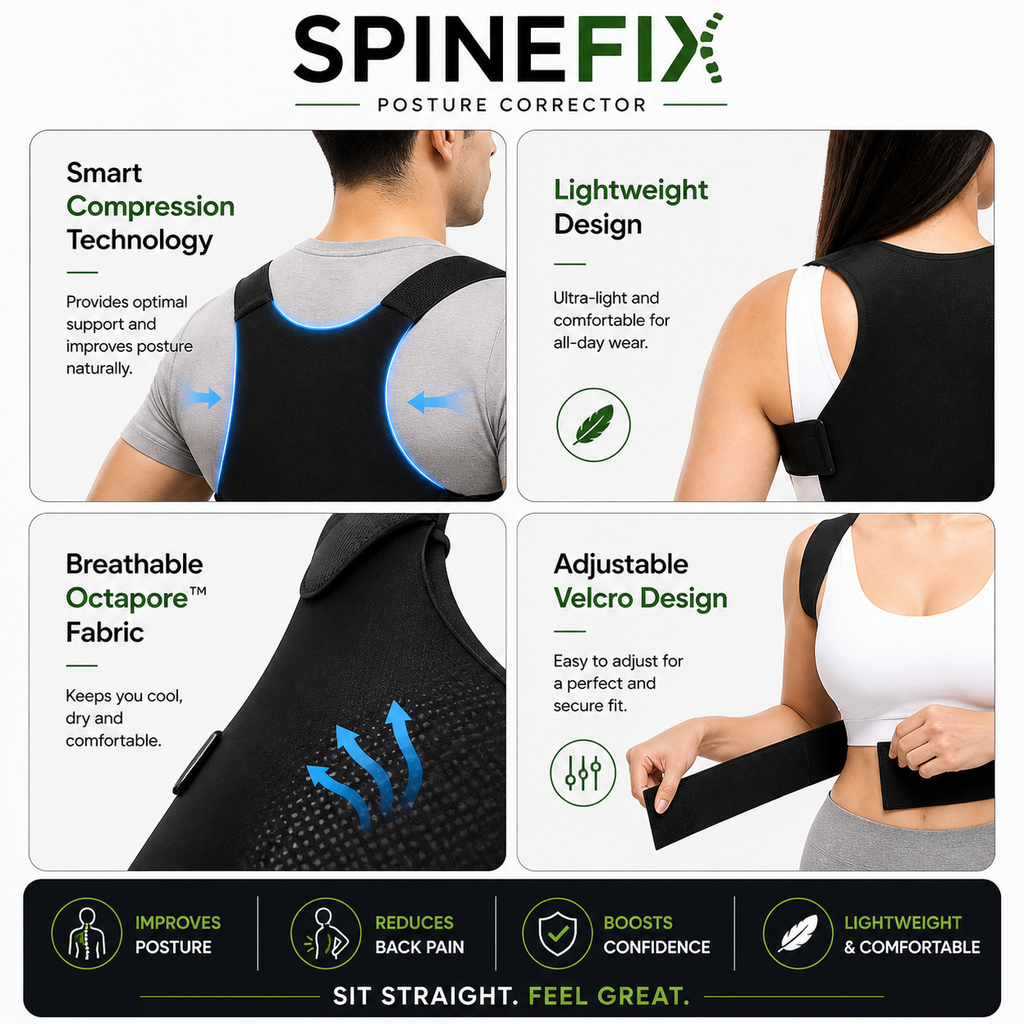 Posture Corrector Belt for Men & Women | Back Support for Pain Relief & Confidence